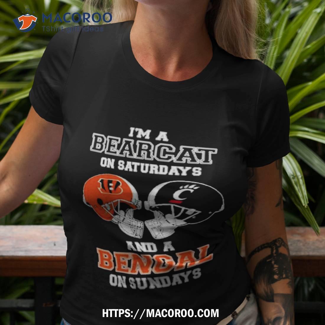 I'm A Bearcats On Saturdays And A Bengals On Sundays Helmet 2023 T Shirt