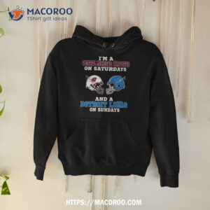 i m a central michigan chippewas on saturdays and a detroit lions on sundays 2023 shirt hoodie