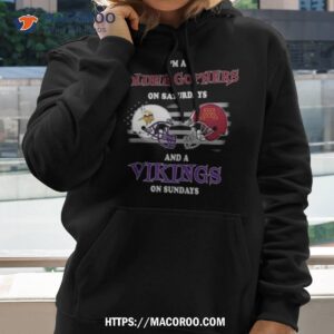 i m a minnesota golden gophers on saturdays and a minnesota vikings on sundays 2023 shirt hoodie