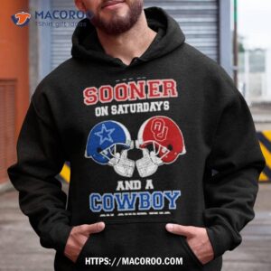 i m a sooner on saturdays and a cowboys on sundays helmet 2023 t shirt hoodie