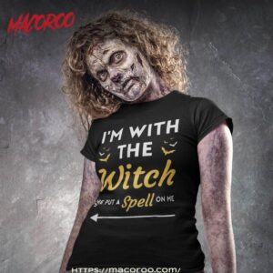 I’m With The Witch Matching Halloween Couple For Shirt