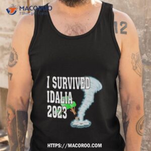 i survived hurricane idalia 2023 art design shirt tank top