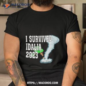 i survived hurricane idalia 2023 art design shirt tshirt