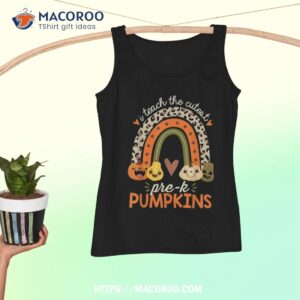i teach the cutest pre k pumpkin halloween preschool teacher shirt tank top
