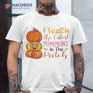 i teach the cutest pumpkins in patch halloween teacher shirt tshirt 2