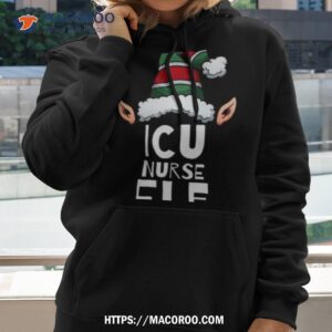 icu nurse elf christmas holidays elves shirt hoodie