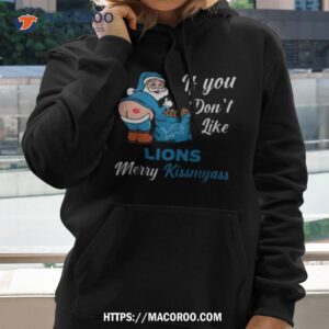 if you don t like detroit lions merry kissmyass christmas santa 2023 shirt hoodie