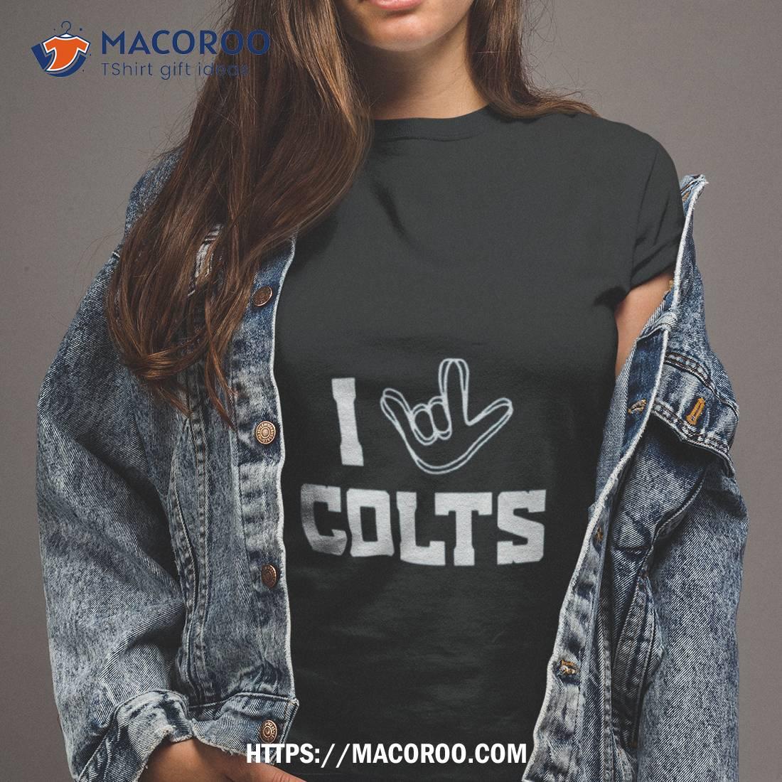 Indianapolis Colts The NFL ASL Collection By Love Sign Tri-Blend Shirt -  Guineashirt Premium ™ LLC