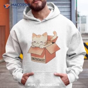 introvert box a cat sitting in its introvert box shirt hoodie