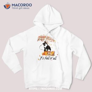 it s fall y all cute black cat lovers thanksgiving halloween shirt hoodie