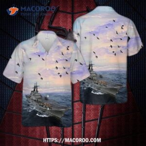 Italian Navy Aircraft Carrier Giuseppe Garibaldi 551 Hawaiian Shirt