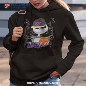 jack skellington fear the washington huskies pumpkin halloween shirt hoodie 3