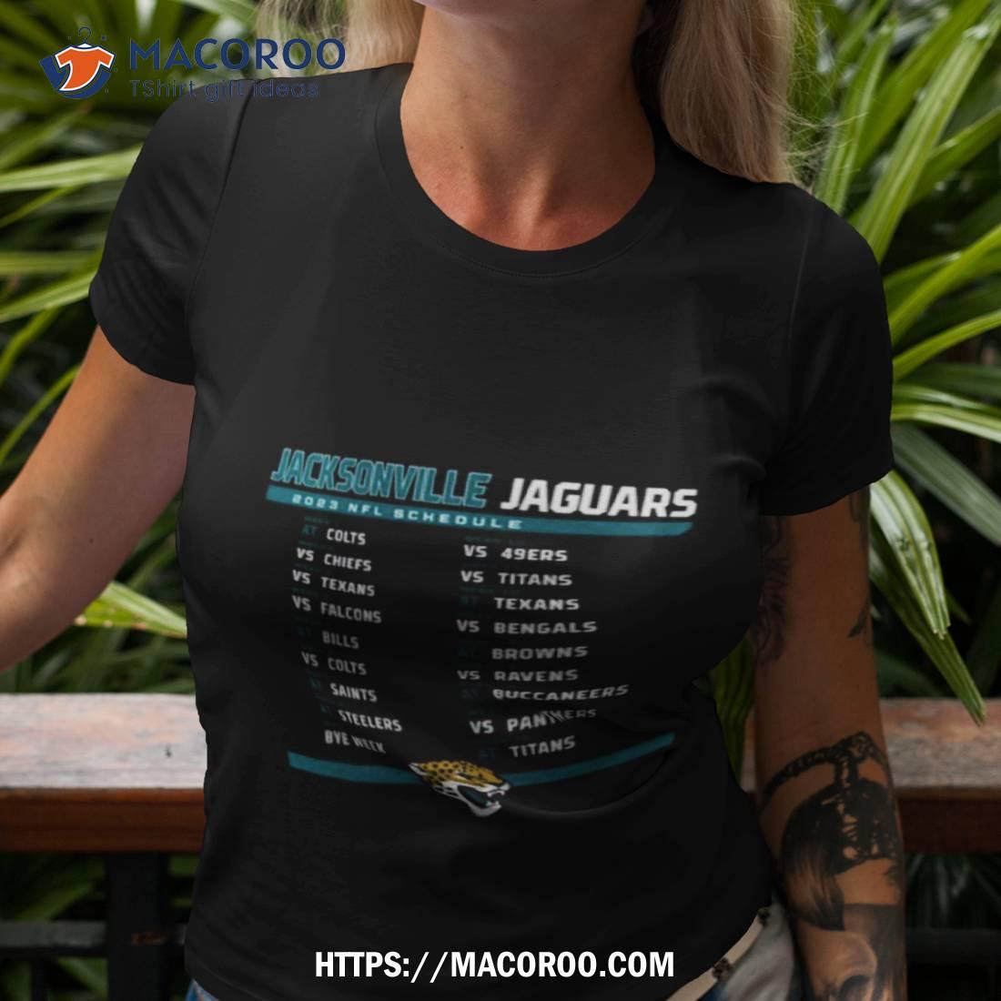 Jacksonville Jaguars 2023 Nfl Schedule T Shirt