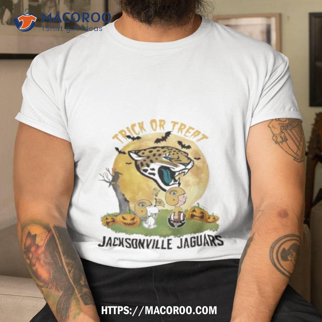 Jacksonville Jaguars Snoopy and Charlie Brown Peanuts shirt