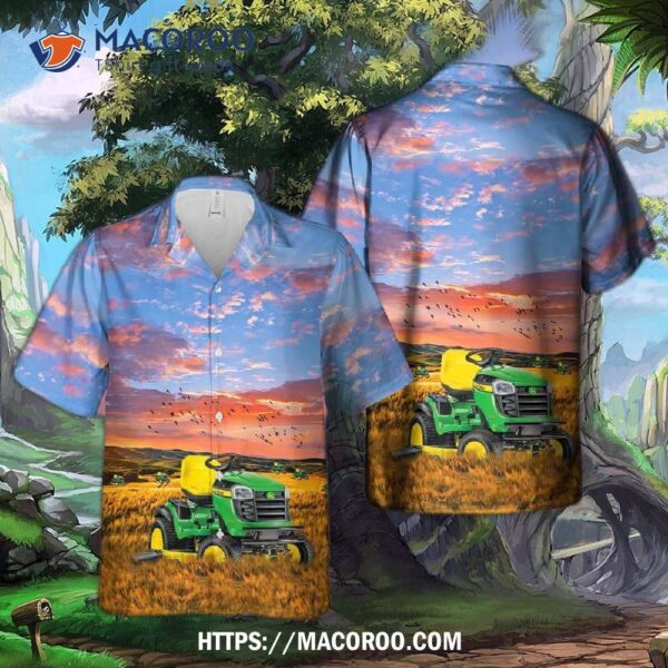 John Deere E180 Lawn Tractor Hawaiian Shirt