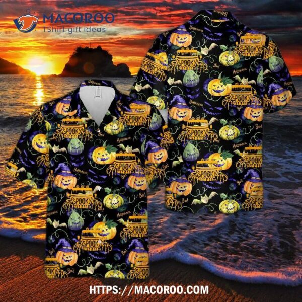 Jp Spooky Halloween Hawaiian Shirt