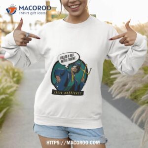 Julio Rodriguez Trident Mlbpa I Killed A Ball With A Trident Shirt 2 julio rodriguez trident mlbpa i killed a ball with a trident shirt sweatshirt