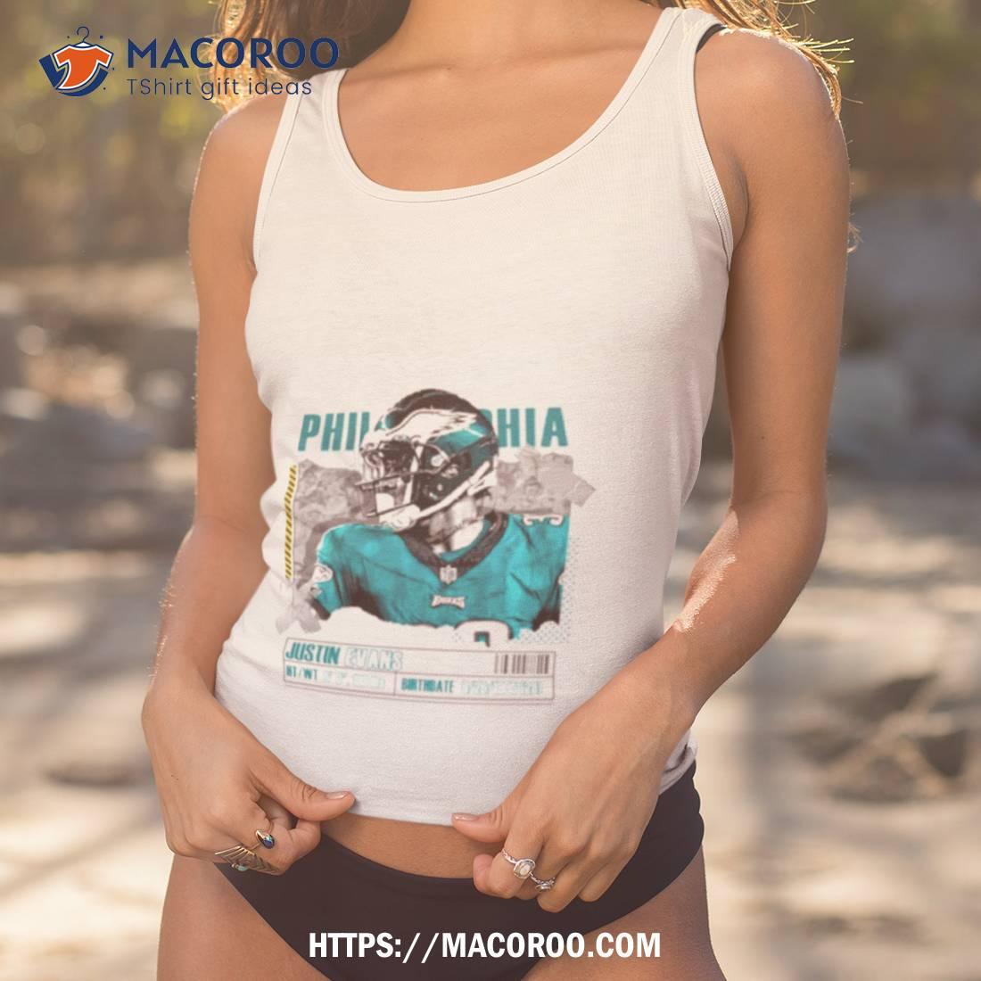 Justin Evans Football Paper Poster Eagles Shirt Justin Evans Football Paper Poster Eagles Shirt