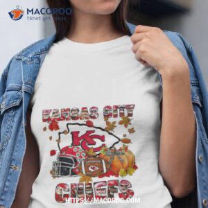 kansas city chiefs fall helmet pumpkin shirt tshirt
