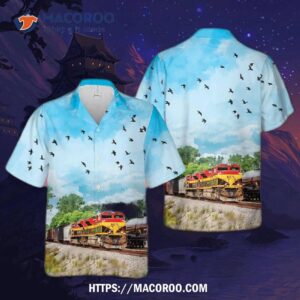 Kansas City Southern Railway Kcs 3999 Emd Sd70ace Hawaiian Shirt