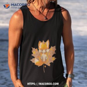 kitsune autumn shirt tank top