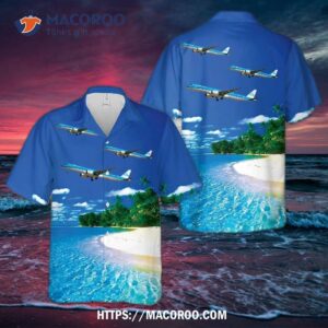 Klm Cityhopper Embraer E195-e2 (erj 190-400 Std) Hawaiian Shirt