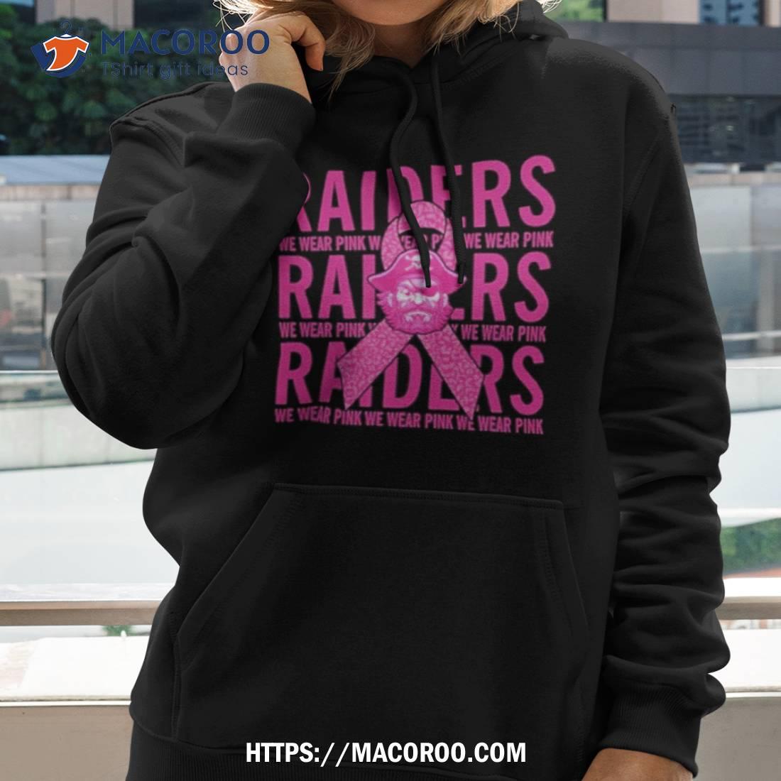 Official Las Vegas Raiders I Wear Pink For Breast Cancer Awareness T  t-shirt, hoodie, longsleeve, sweater