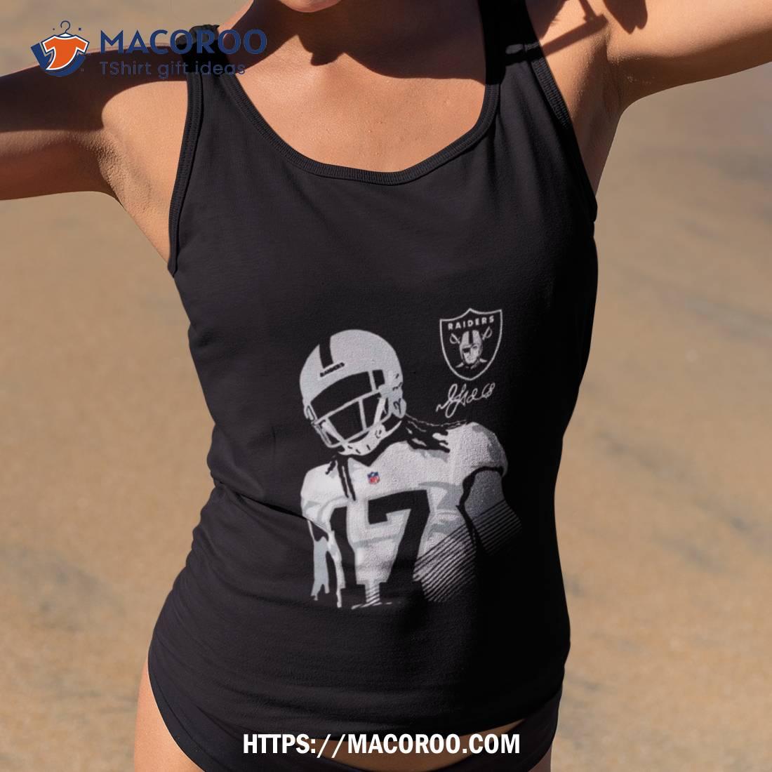 Davante Adams Las Vegas Raiders Women's by One Color T-Shirt - Ash