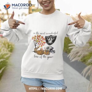 las vegas raiders in the most wonderful time of the year 2023 shirt sweatshirt 1