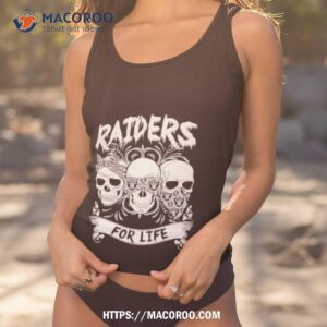 las vegas raiders skulls for life shirt tank top 1