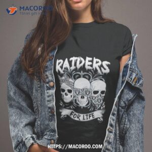las vegas raiders skulls for life shirt tshirt 2