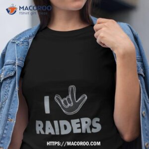 las vegas raiders the nfl asl collection by love sign tri blend shirt tshirt