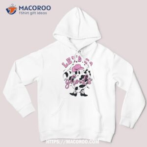 let s go ghouls cow ghost halloween outfit girls shirt hoodie