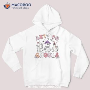 lets go ghouls retro halloween ghost toddler girl shirt hoodie