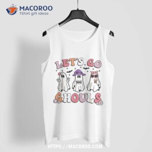 lets go ghouls retro halloween ghost toddler girl shirt tank top