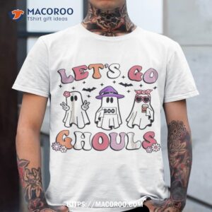 lets go ghouls retro halloween ghost toddler girl shirt tshirt