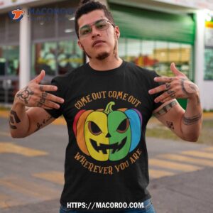 Lgbtq Halloween Pumpkin, Jack O Lantern Gay Lesbian Pride Shirt