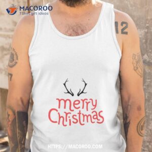 logo merry christmas shirt tank top