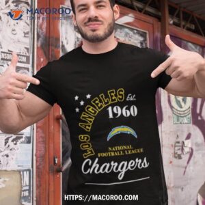 los angeles chargers est 1960 national football league shirt tshirt 1