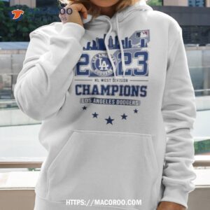 Los Angeles Dodgers 2023 Nl Division Champions Skyline T Shirt 1 los angeles dodgers 2023 nl division champions skyline t shirt hoodie