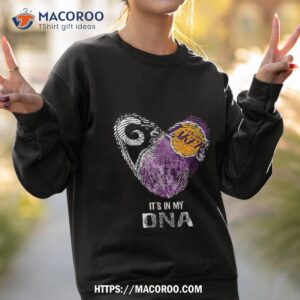 Los Angeles Rams And Los Angeles Lakers Heart It’s In My Dna 2023 Shirt 2 los angeles rams and los angeles lakers heart it s in my dna 2023 shirt sweatshirt 2