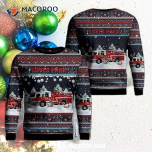 Loves Park – Illinois City Of Fire Department Ugly Christmas Sweater