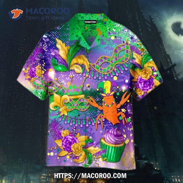 Mardi Gras I’m Just Here For The Crawfish Aloha Hawaiian Shirt