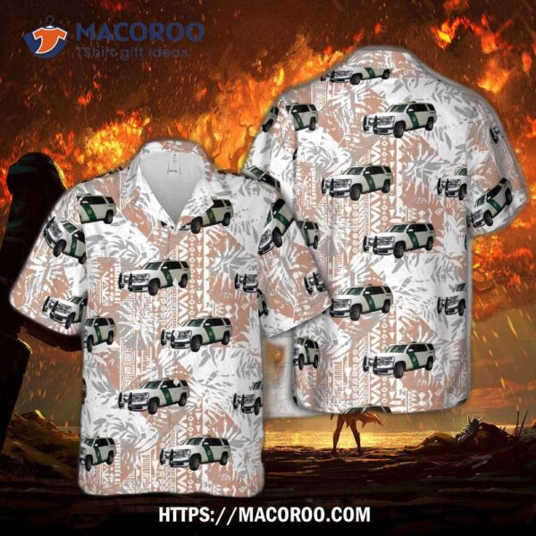 Marin County Sheriff Chevrolet Tahoe, California Hawaiian Shirt