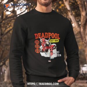 Marvel Deadpool Merc With A Mouth Shirt 2 marvel deadpool merc with a mouth shirt sweatshirt