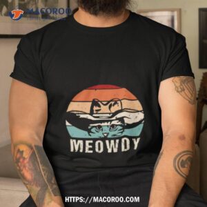 Mashup Between Meaw And Howdy Cat Meme Shirt Mashup Between Meaw And Howdy Cat Meme Shirt