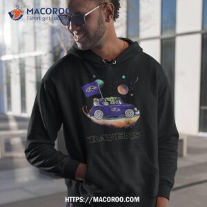 Master Yoda Driving Car Star Baltimore Ravens 2023 Shirt