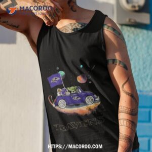 Master Yoda Driving Car Star Baltimore Ravens 2023 Shirt 3 master yoda driving car star baltimore ravens 2023 shirt tank top 1