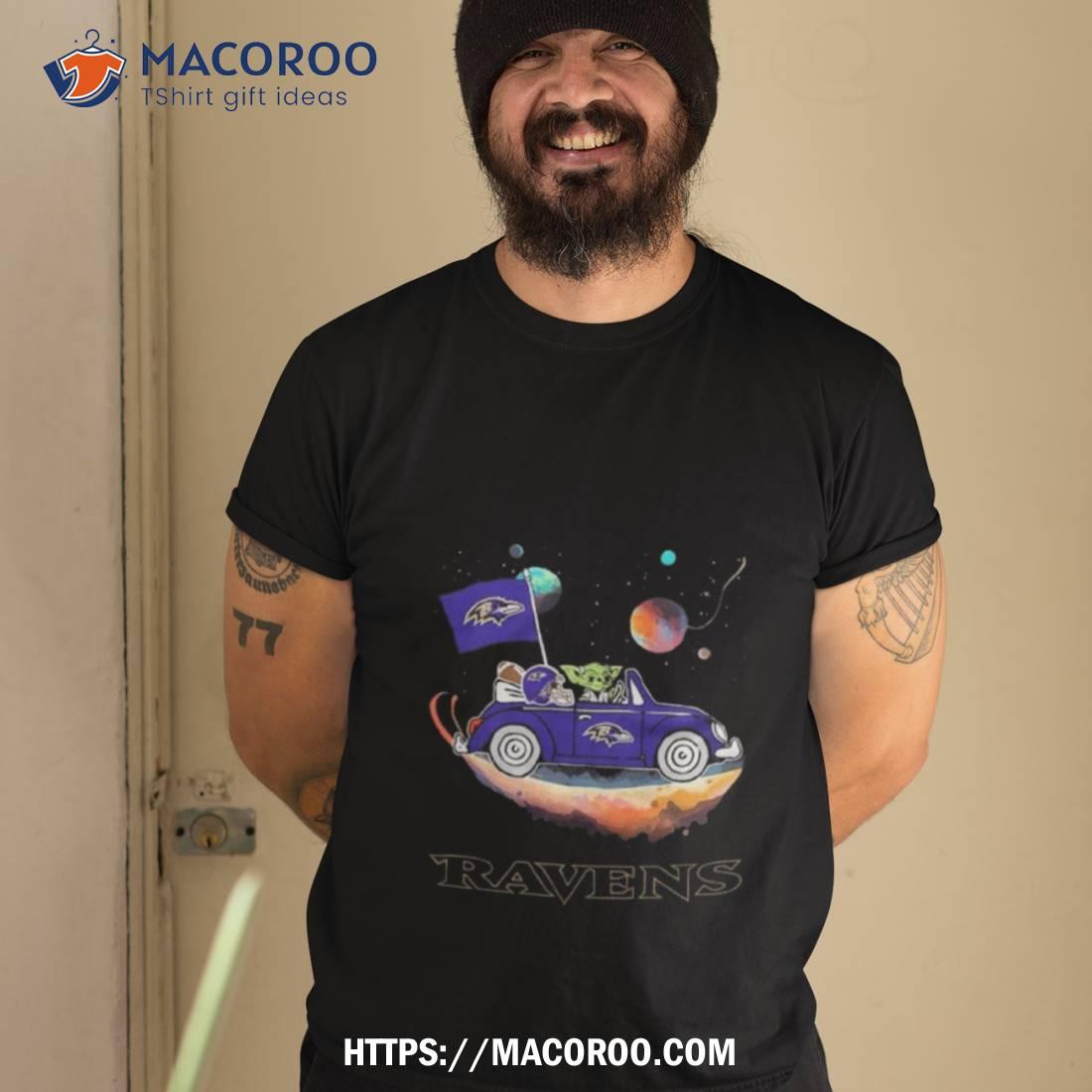 Master Yoda Driving Car Star Baltimore Ravens 2023 Shirt Master Yoda Driving Car Star Baltimore Ravens 2023 Shirt