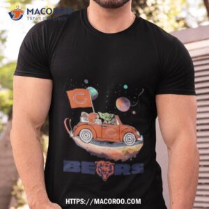 master yoda driving car star chicago bears 2023 shirt tshirt